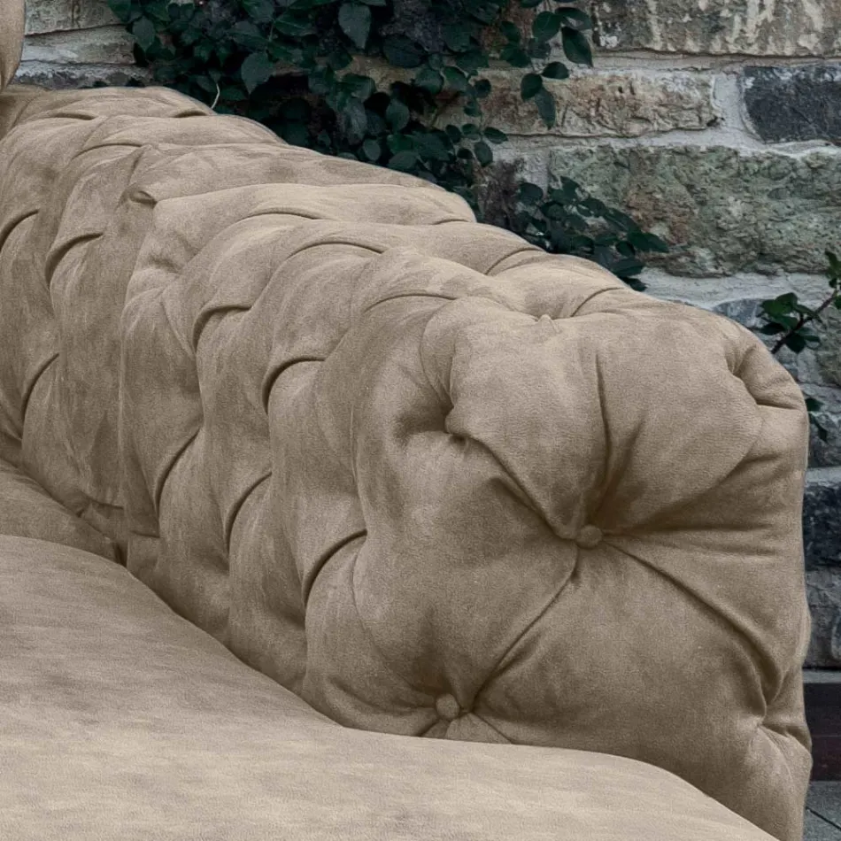 Sofá de interior con reposacabezas reclinable Made in Italy - Unleashed viadurini