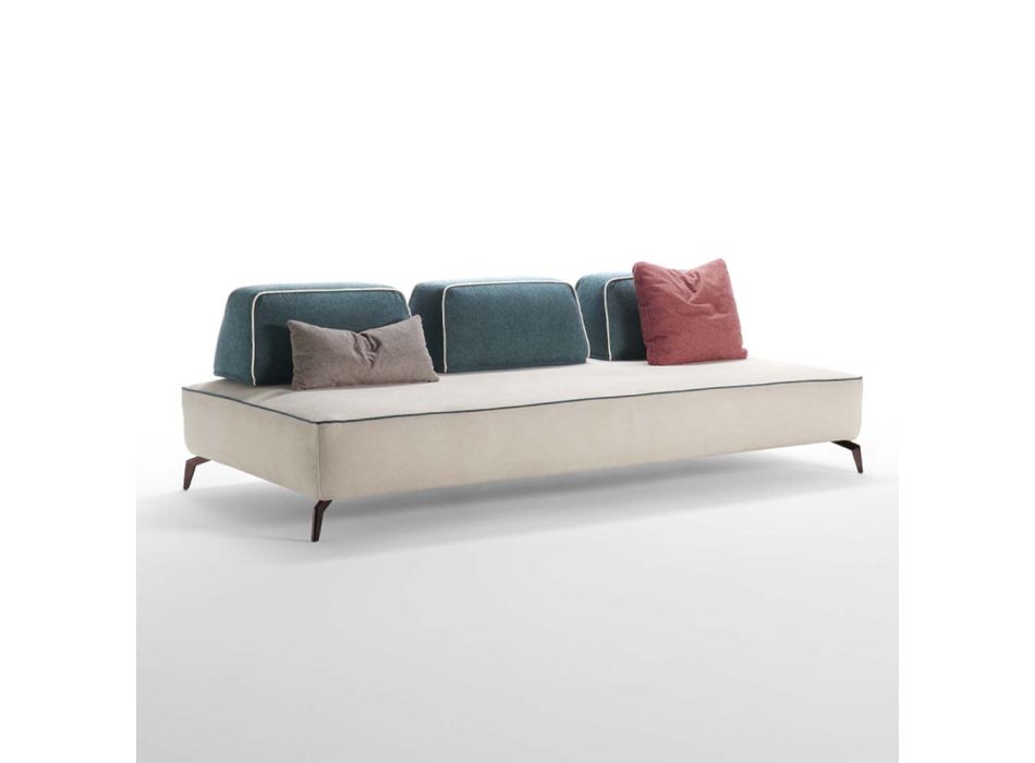 Sofá de 3 plazas en tejido desenfundable Made in Italy - Mykonos viadurini