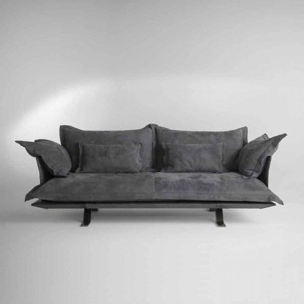 sofá de diseño moderno piel Shita, 170, 220 o 250 cm viadurini