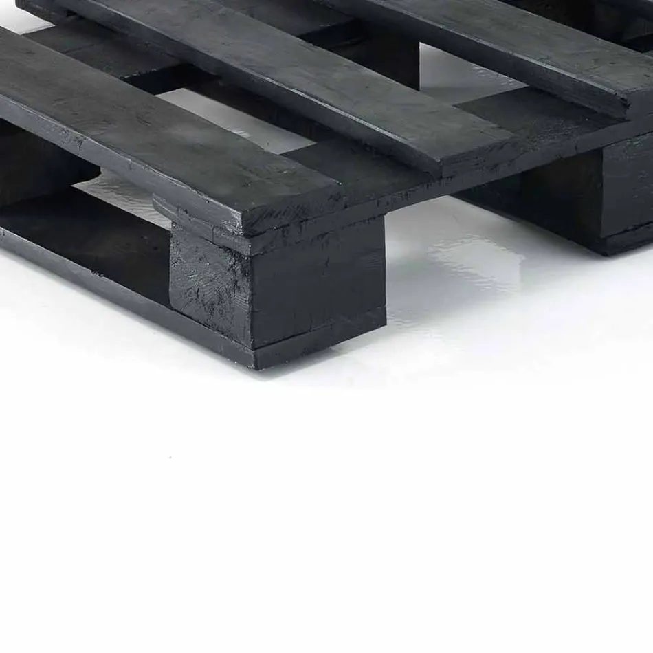 Sofá étnico acolchado de dos plazas en tela patchwork y madera - Fibra viadurini