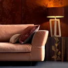 Sofá 3 plazas de tejido relleno de Grilli Joe hecho en Italia viadurini