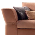 Sofá 3 plazas de tejido relleno de Grilli Joe hecho en Italia viadurini