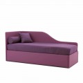 Sofá cama de diseño en polipiel extraíble Made in Italy - Rallo