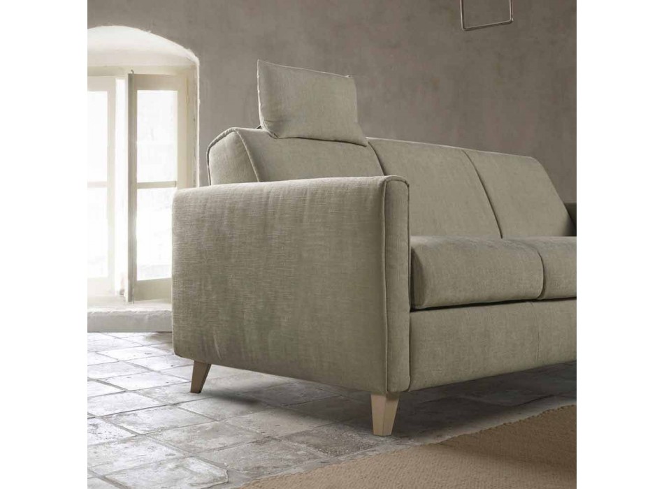 Sofá cama de diseño moderno en tela hecho en Italia Filippo viadurini