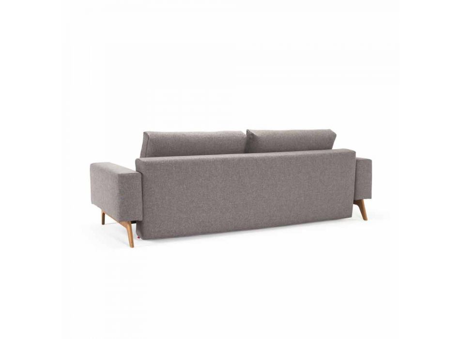 gris sofá cama moderno Idun hizo en Dinamarca - Innovación viadurini