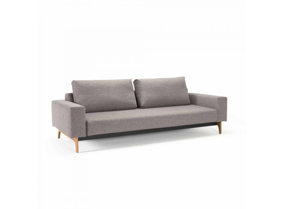 gris sofá cama moderno Idun hizo en Dinamarca - Innovación viadurini