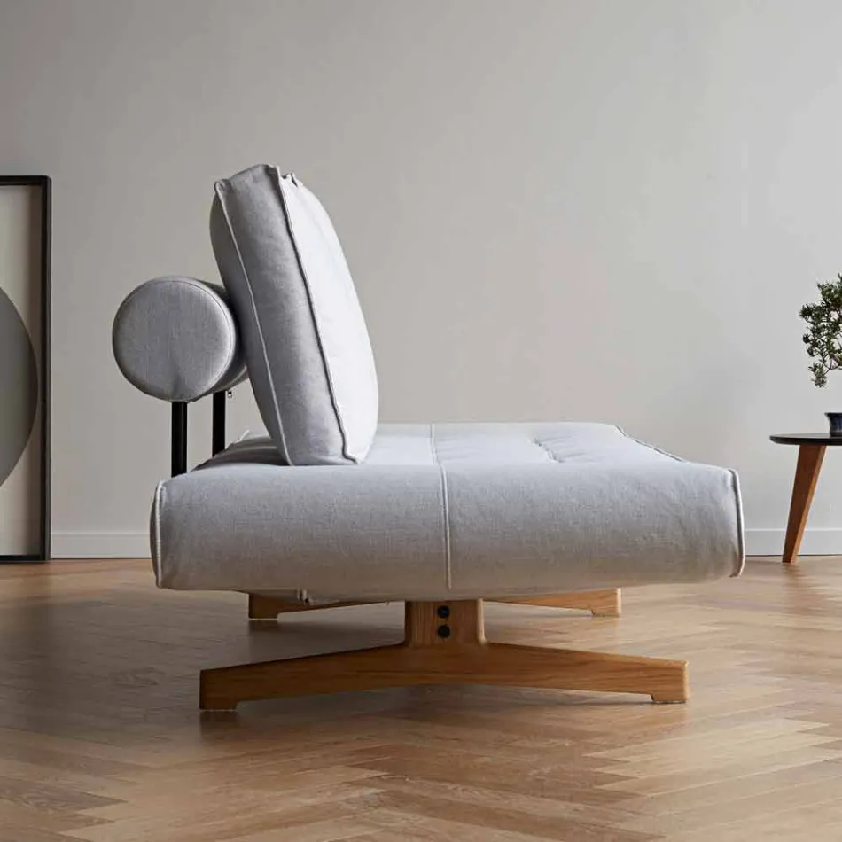 Sofá cama tapizado de diseño Ghia by Innovation en tela viadurini