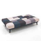 Sofá cama tapizado en tela - Cerio viadurini