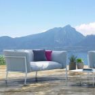 Sofá moderno para exterior o interior extraíble hecho en Italia - Carmín viadurini