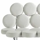 Sofá de cuero moderno con estructura de acero de lujo Made in Italy - Arthur viadurini