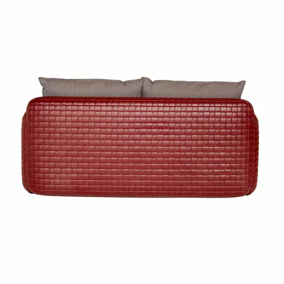 Sofá 2 plazas para exterior en tela o cuero - Mara by Slide viadurini