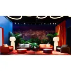 Sofá 2 plazas para exterior en tela o cuero - Mara by Slide viadurini