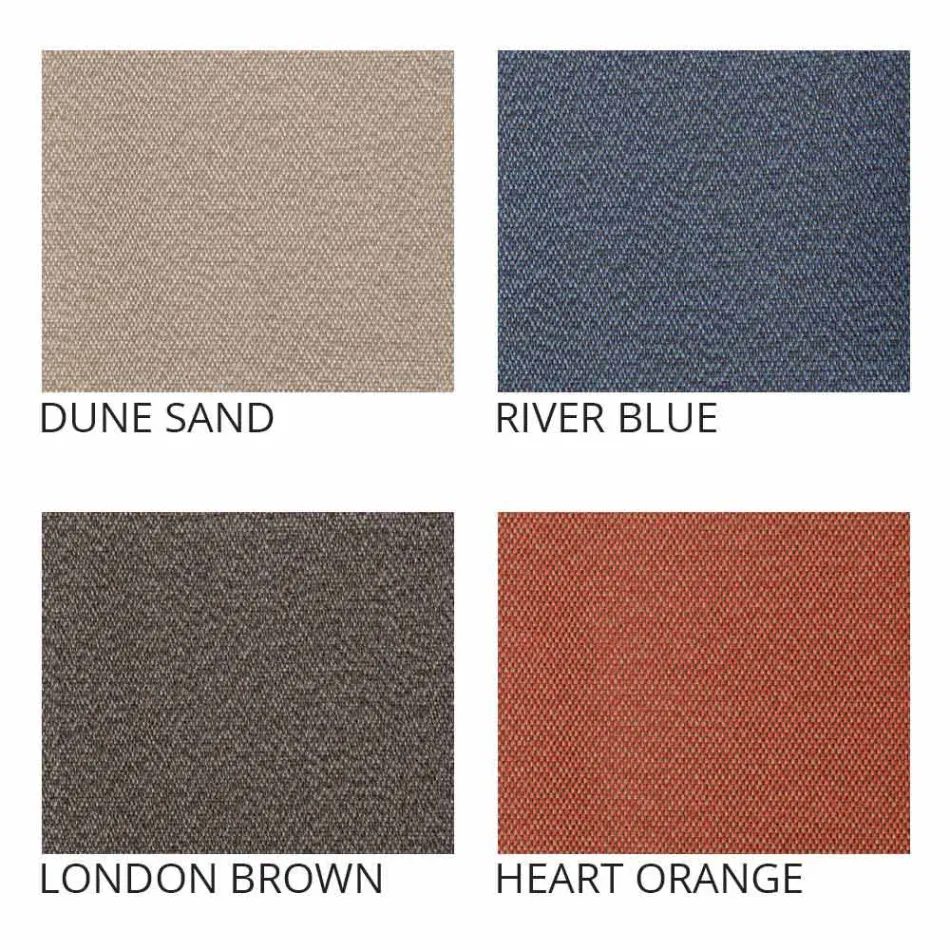 Sofá 2 plazas para exterior en tela o cuero - Mara by Slide viadurini