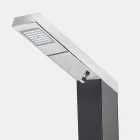 Ducha de jardín solar en acero con chorro de cascada Made in Italy - Werner viadurini
