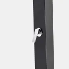 Ducha de jardín solar en acero con chorro de cascada Made in Italy - Werner viadurini