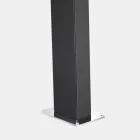 Ducha de jardín solar en acero con chorro de cascada Made in Italy - Werner viadurini