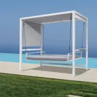 Columpio de jardín colgante de aluminio pintado - Broccard viadurini