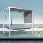 Columpio de jardín suspendido de aluminio pintado - Broccard viadurini