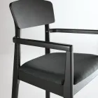 Dos sillas con estructura de madera ecológica y asiento acolchado de MDF - Loto viadurini