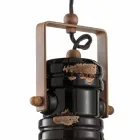 Foco de techo de diseño de época hechos de cerámica Carrie viadurini