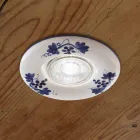 Spotlight cerámica decorada para empotrada en el techo Ferroluce Pescara viadurini