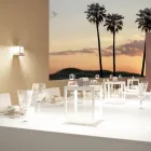 Foco LED Decorativo para Exterior en Aluminio Blanco o Corten - Bettina viadurini