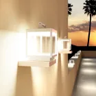 Foco LED Decorativo para Exterior en Aluminio Blanco o Corten - Bettina viadurini