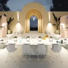 Foco LED Decorativo para Exterior en Aluminio Blanco o Corten - Bettina viadurini