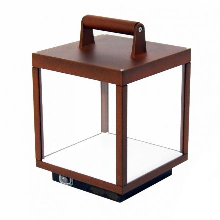 Foco LED Decorativo para Exterior en Aluminio Blanco o Corten - Bettina viadurini