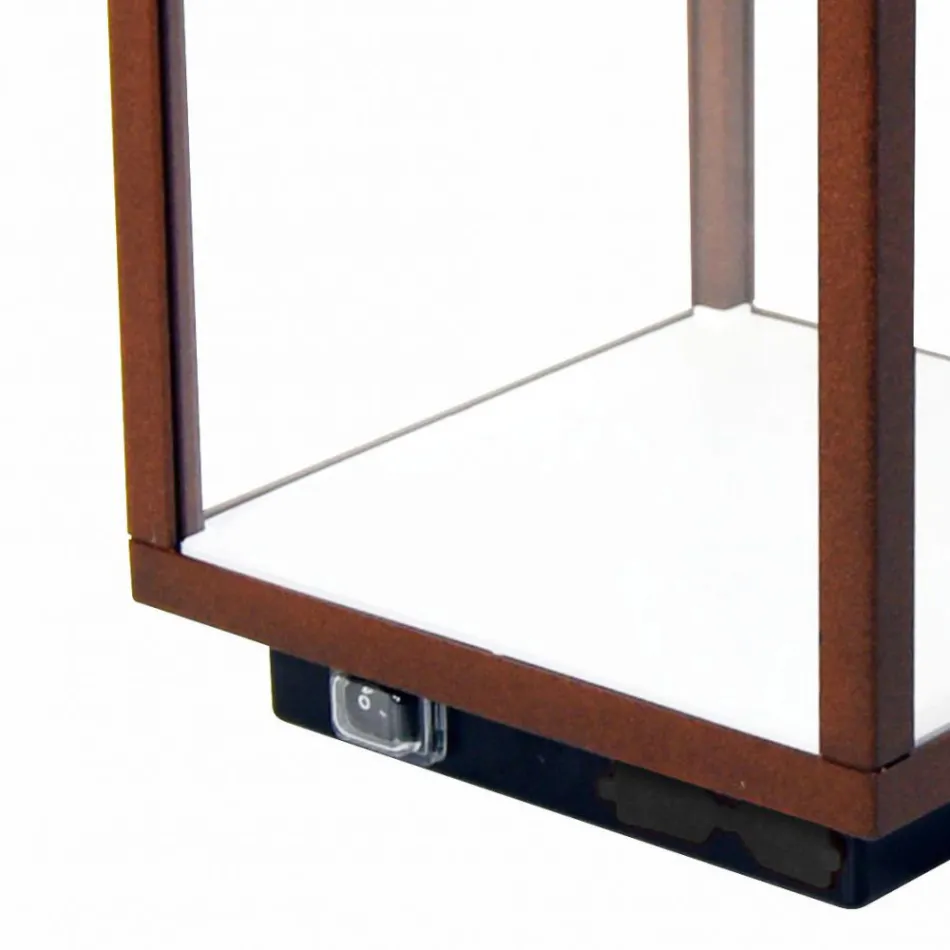 Foco LED Decorativo para Exterior en Aluminio Blanco o Corten - Bettina viadurini