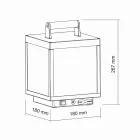 Foco LED Decorativo para Exterior en Aluminio Blanco o Corten - Bettina viadurini