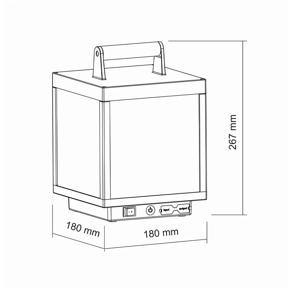 Foco LED Decorativo para Exterior en Aluminio Blanco o Corten - Bettina viadurini