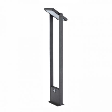Foco LED Solar Exterior en Aluminio Blanco o Negro Mate - Agorio viadurini