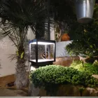 Foco LED Solar Portátil en Aluminio Blanco, Negro o Corten - Bettina viadurini