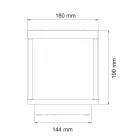 Foco LED Solar Portátil en Aluminio Blanco, Negro o Corten - Bettina viadurini