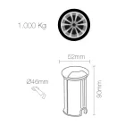 Foco Led Redondo 2W Exterior en Acero Inoxidable 4 Piezas - Mayor viadurini