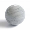 Bola moderna pisapapeles en mármol gris Bardiglio Made in Italy - Esfera