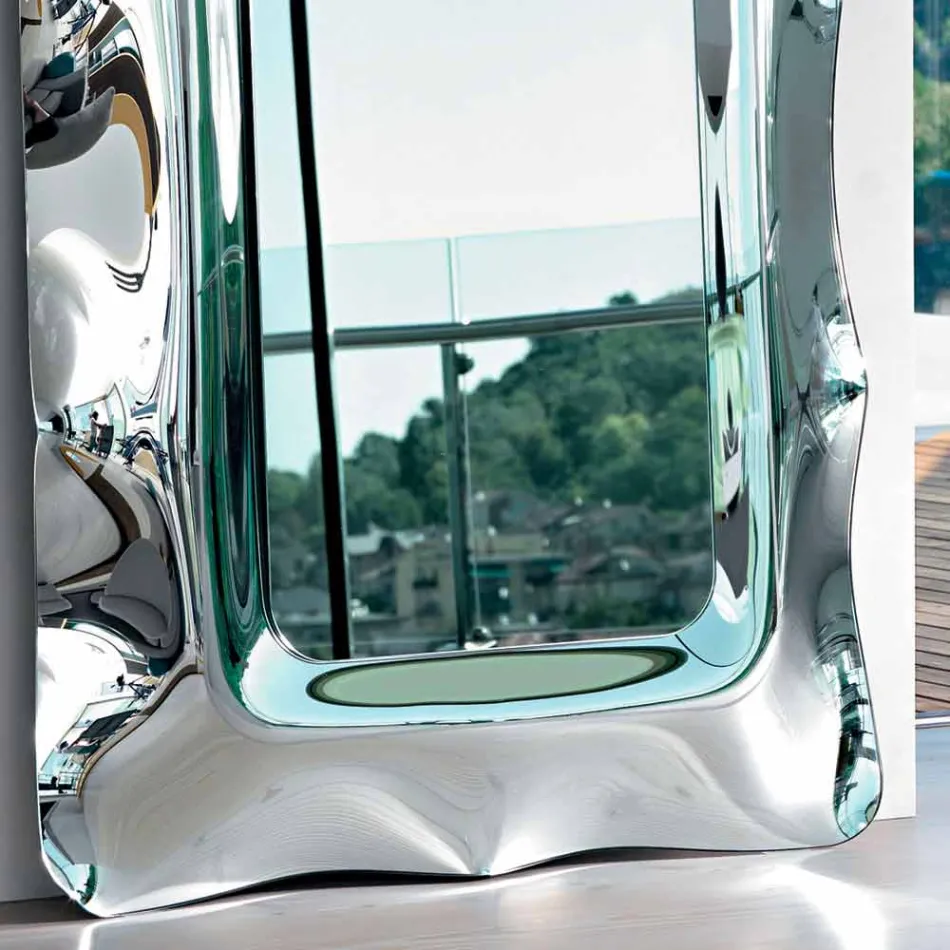Espejo de suelo / pared Dorian 202x105cm Fiam Italia Made in Italy viadurini