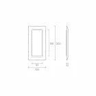 Espejo de suelo / pared Dorian 202x105cm Fiam Italia Made in Italy viadurini