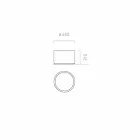 Jardinera de jardín de diseño redondo / rectangular en acero Made in Italy - Filadelfia viadurini