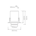 Lámpara de Techo Fotoproyector en Aluminio Blanco o Negro 4 Piezas - Etruscan viadurini
