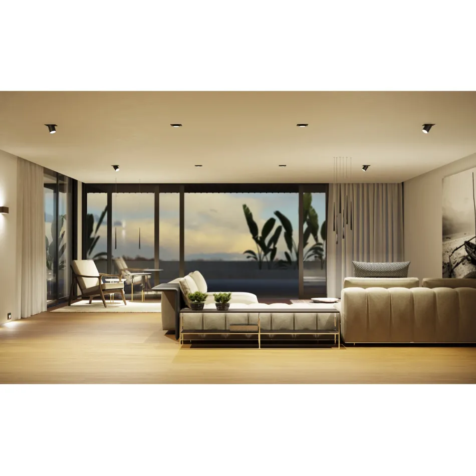 Fotoproyector Led empotrable de techo para interiores en aluminio - Etruscan viadurini