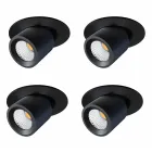 Luz de techo LED ajustable para fotoproyector en aluminio 4 piezas - Etruscan viadurini