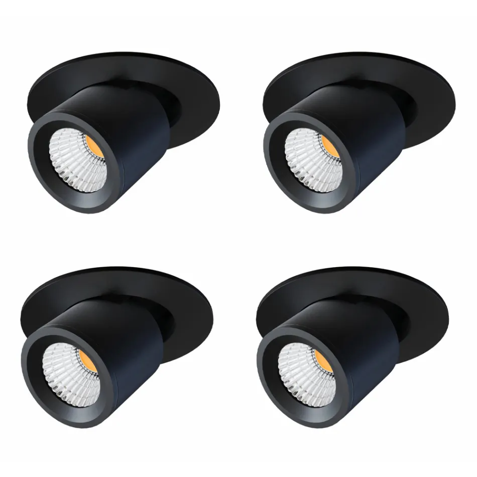 Luz de techo LED ajustable para fotoproyector en aluminio 4 piezas - Etruscan viadurini
