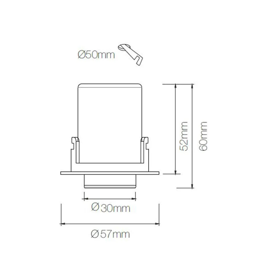 Luz de techo LED ajustable para fotoproyector en aluminio 4 piezas - Etruscan viadurini