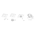 Luz de techo LED ajustable para fotoproyector en aluminio 4 piezas - Etruscan viadurini