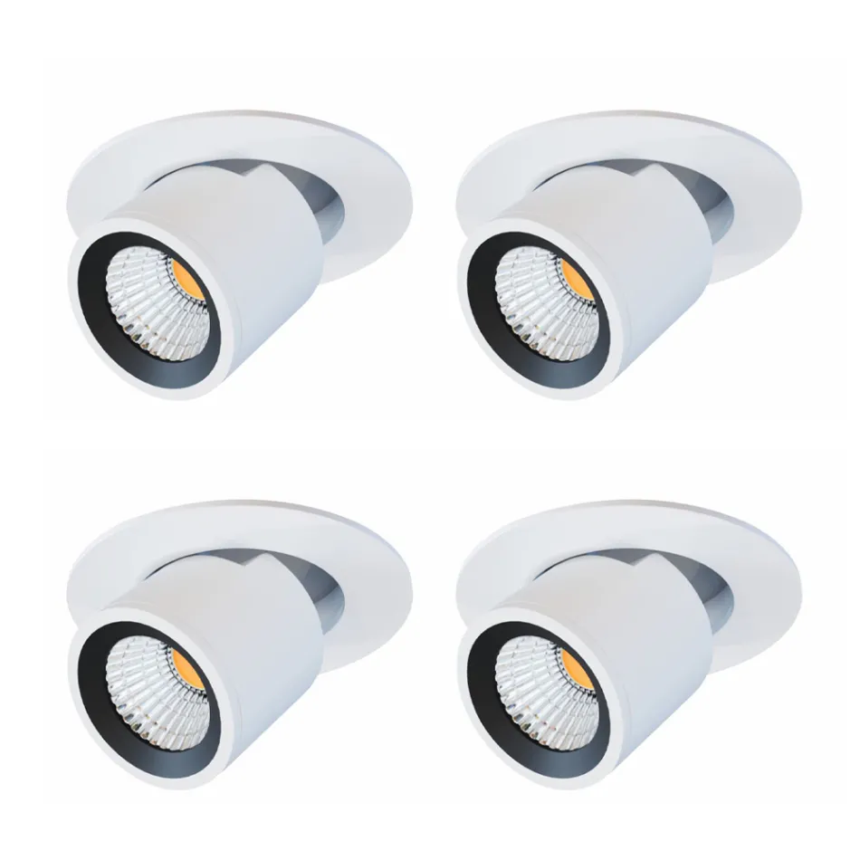 Luz de techo LED ajustable para fotoproyector en aluminio 4 piezas - Etruscan viadurini