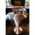 Piso moderno Frappeuse en acero acabado satinado Made in Italy - Astana viadurini