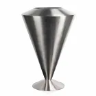 Piso moderno Frappeuse en acero acabado satinado Made in Italy - Astana viadurini