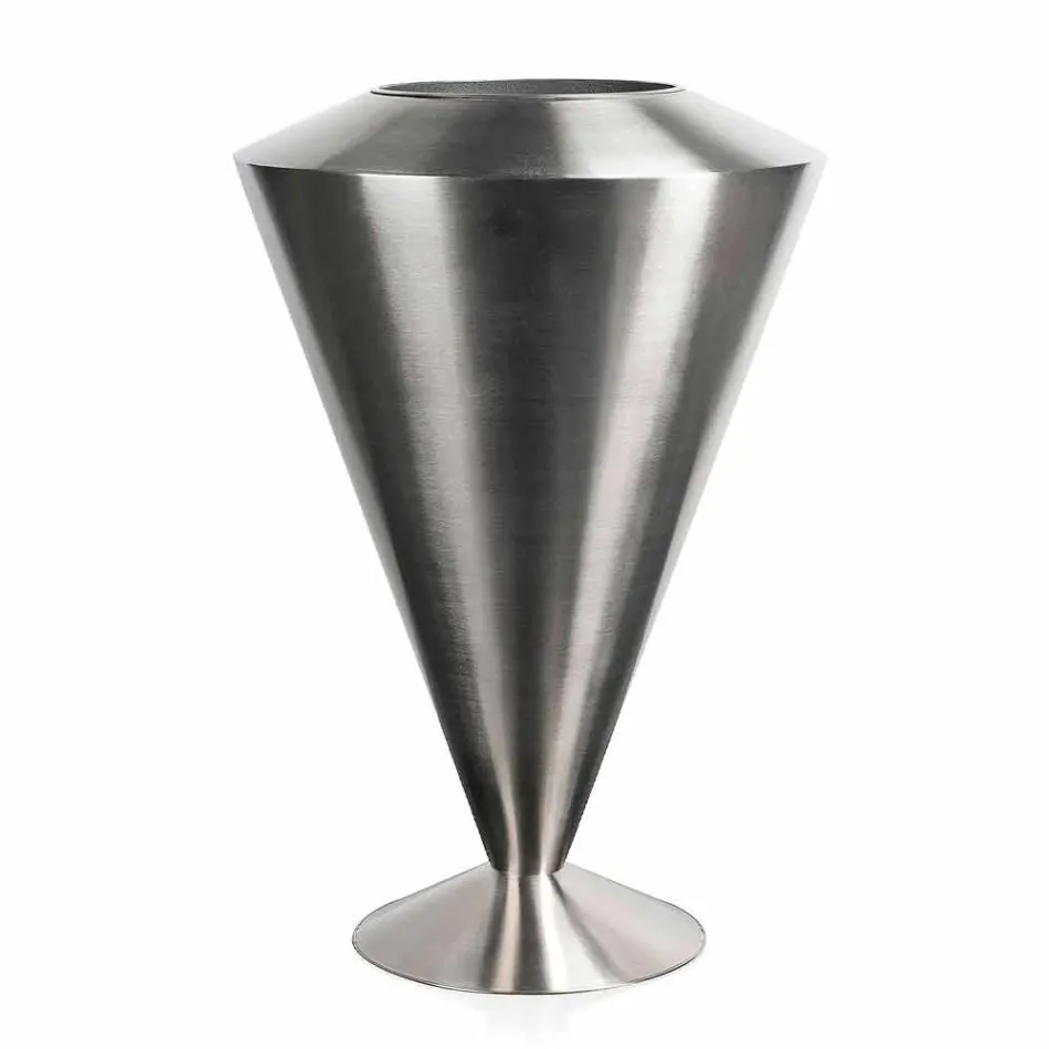 Piso moderno Frappeuse en acero acabado satinado Made in Italy - Astana viadurini